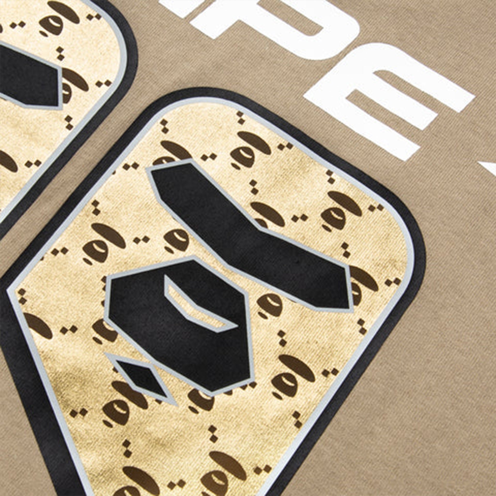 AAPE Moonface Graphic Printed Tee Beige