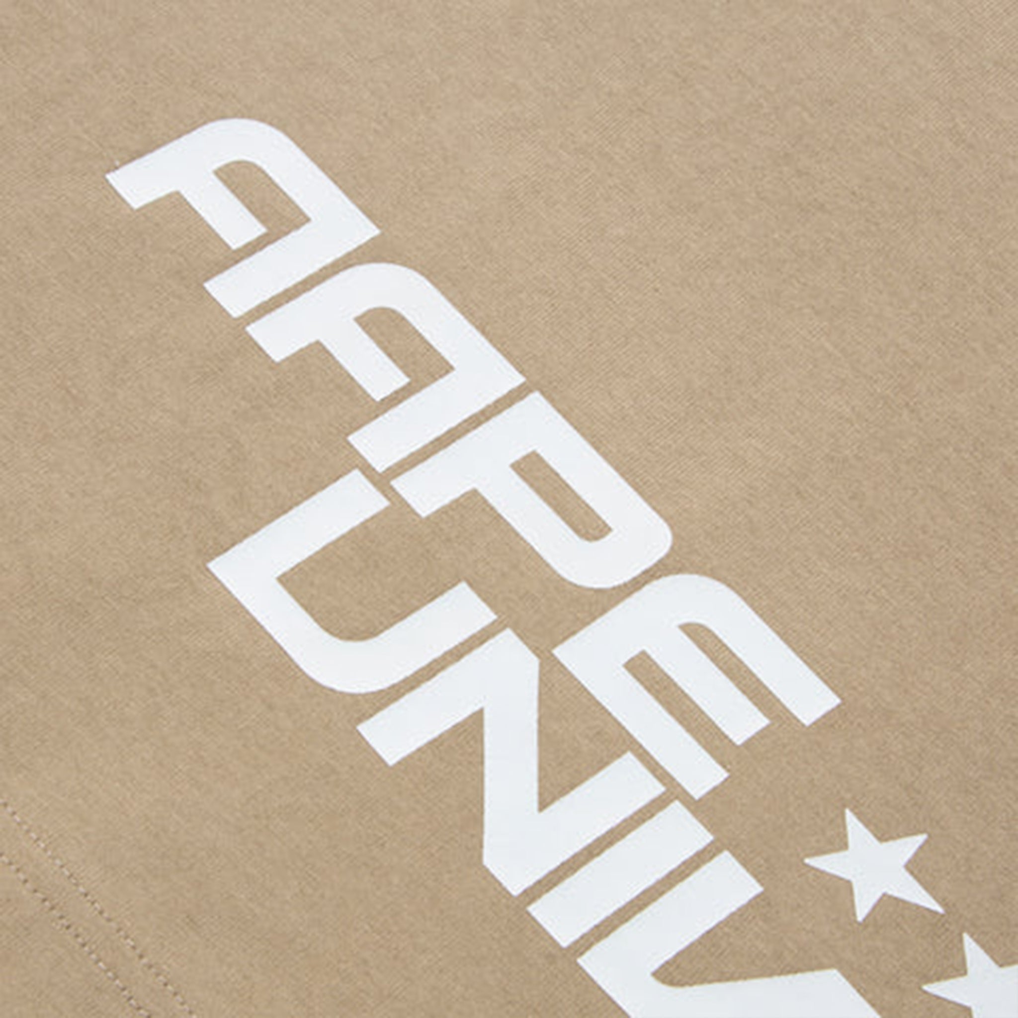 AAPE Moonface Graphic Printed Tee Beige