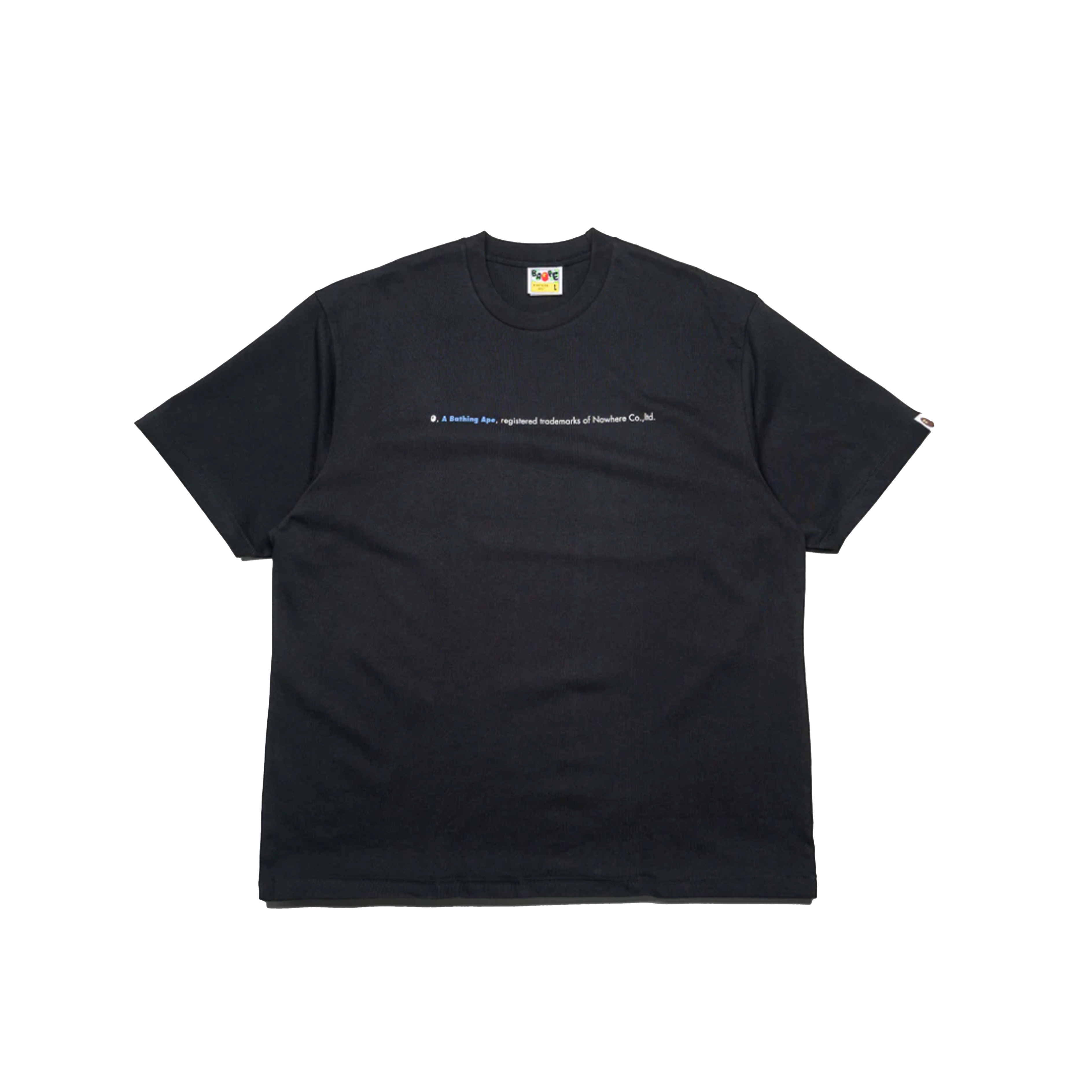A Bathing Ape Highlight Logo Tee Black