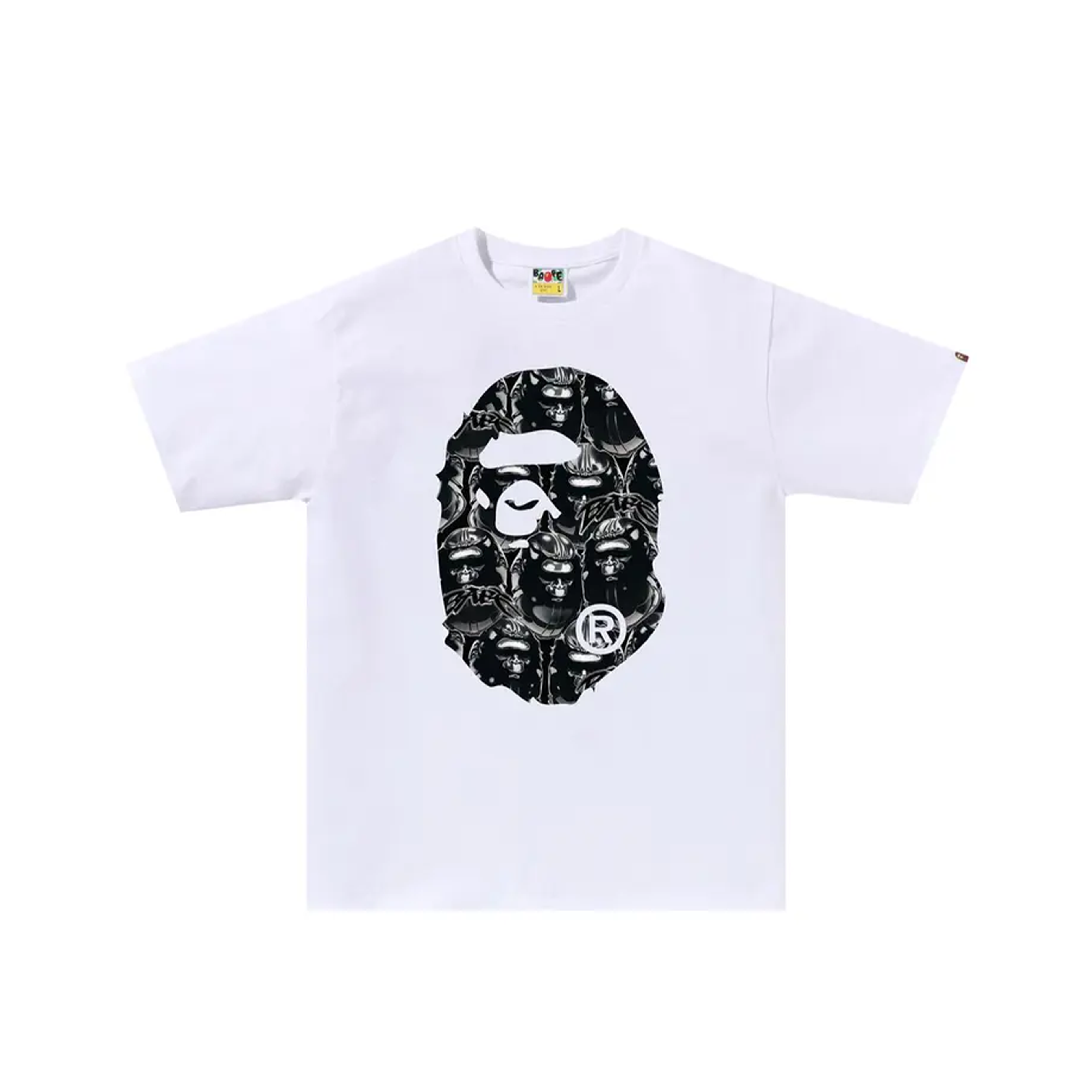 BAPE Ape Head Graffiti Ape Head Tee White/Black