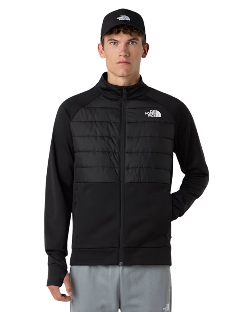The North Face Reaxion 2.0 Hybrid Zip Fleece Jacket in TNF Black Heather