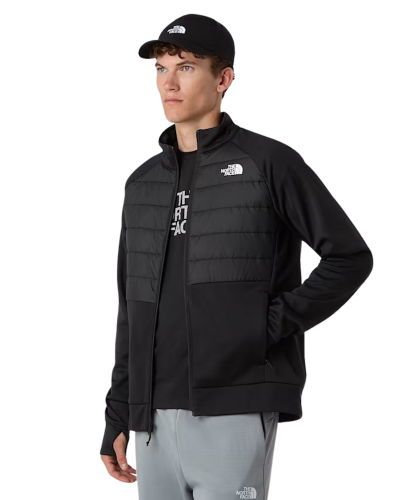 The North Face Reaxion 2.0 Hybrid Zip Fleece Jacket in TNF Black Heather