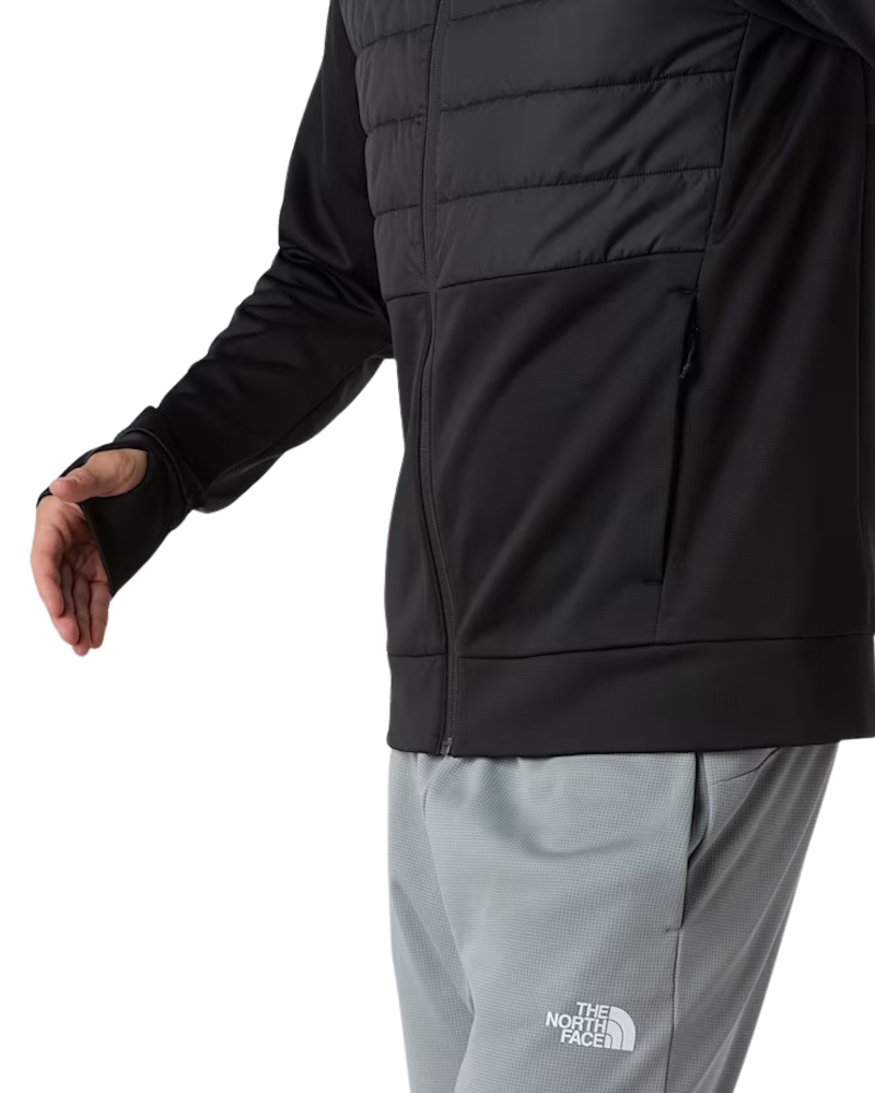 The North Face Reaxion 2.0 Hybrid Zip Fleece Jacket in TNF Black Heather