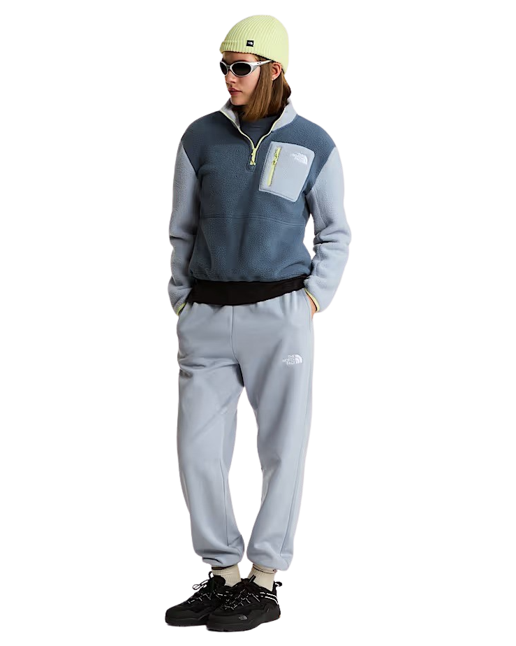 The North Face Yumiori 1/4 Zip Fleece Jacket in Granite Grey & Frost Grey