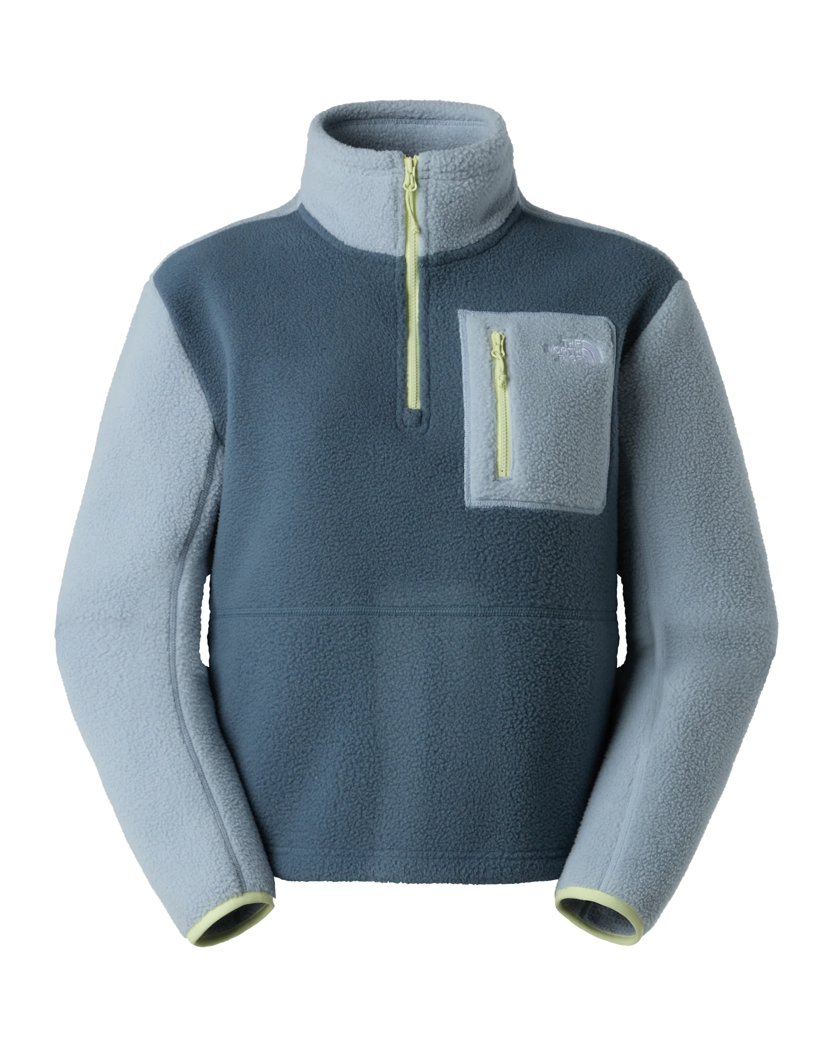 The North Face Yumiori 1/4 Zip Fleece Jacket in Granite Grey & Frost Grey