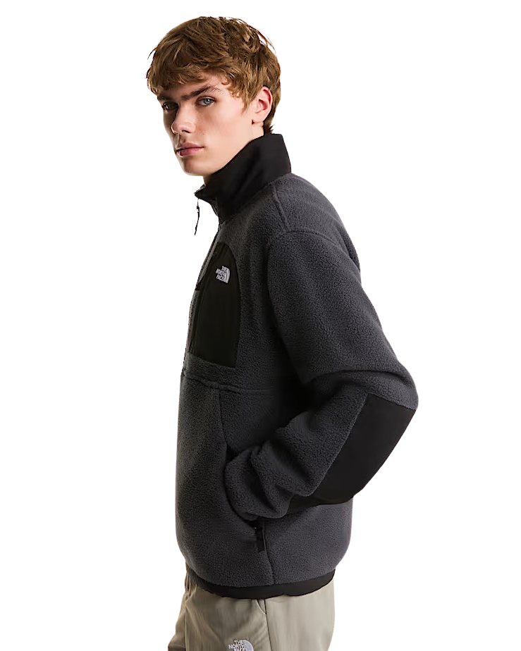 The North Face Yumiori Off-Peak 1/2 Zip Fleece Jacket in Asphalt Grey & TNF Black