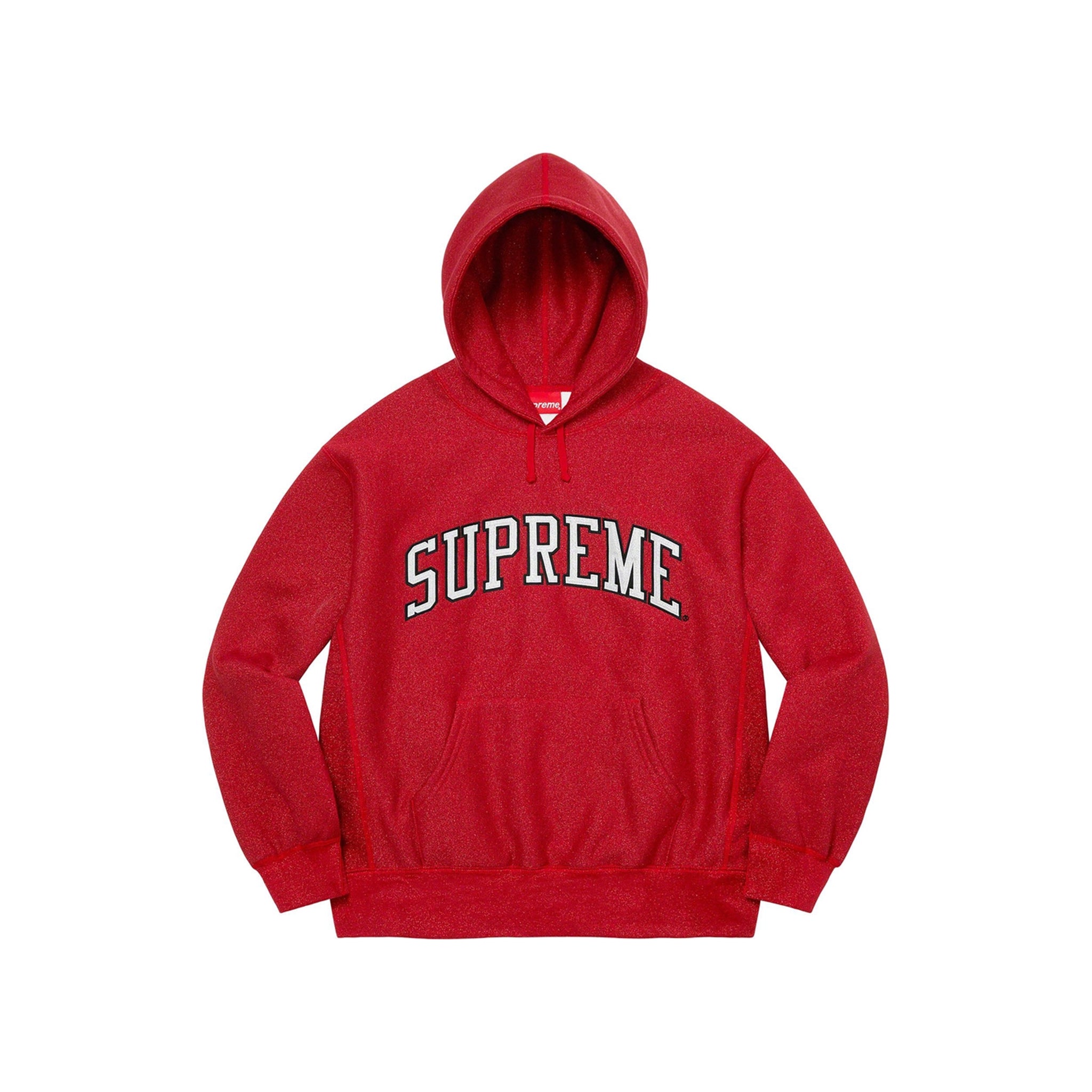 Supreme Metallic Arc Hooded Sweatshirt (SS23) Red