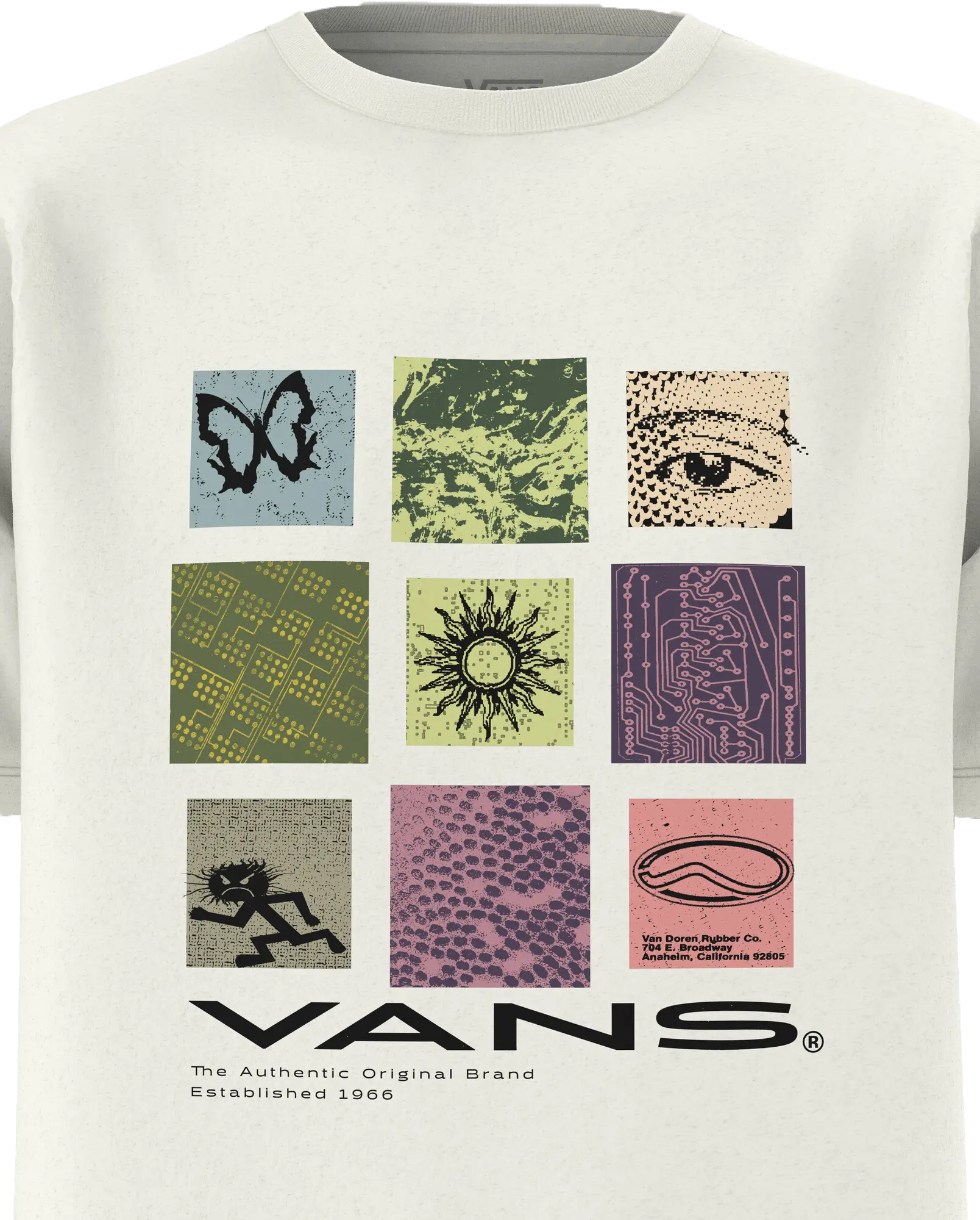 Vans Cluster 66 T-Shirt in Marshmallow