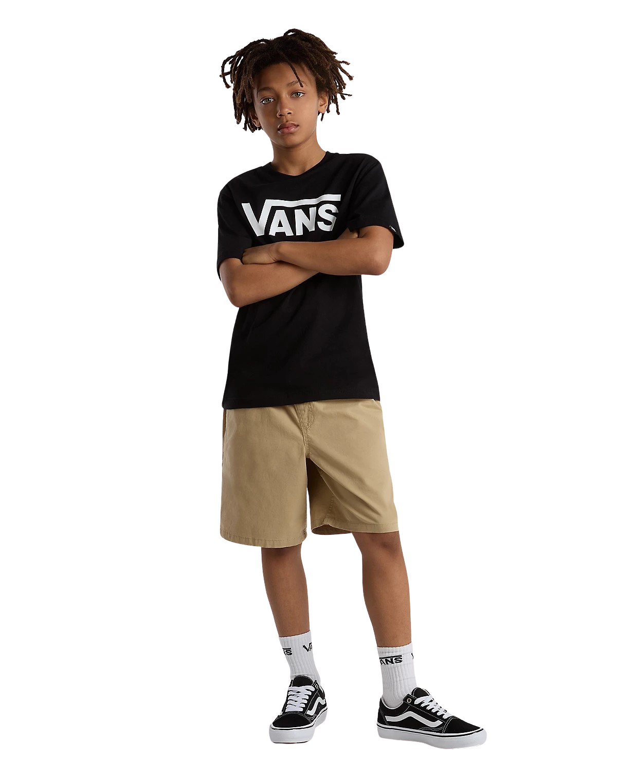 Vans Boys Classic Boys T-Shirt in Black & White